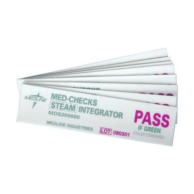 MED-CHECKS CLASS 5 STEAM STERILIZER INTEGRATOR STRIP 4" BOX/250 EACH