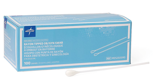 PROCTOLOGY OBSTERIC SWAB 8” NON-STERILE BOX of 100
