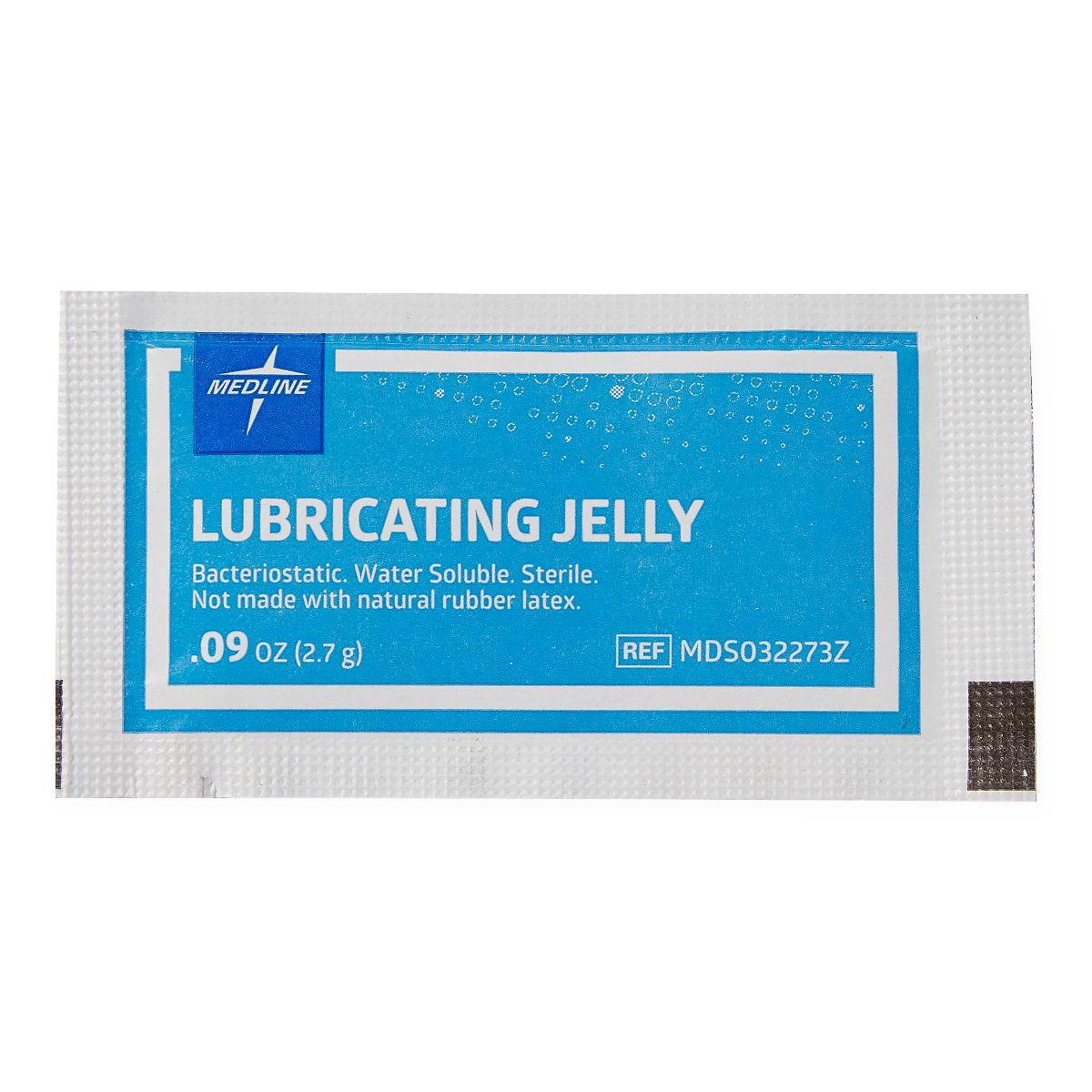 Medline Lubricating Jelly 2.7-g packet 144/bx