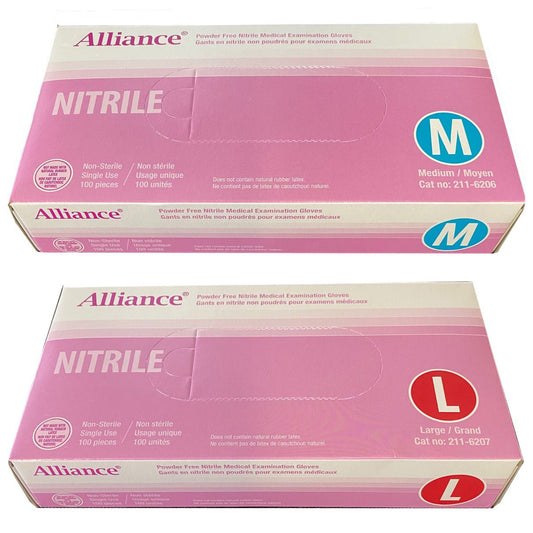 Alliance® Powder-Free Nitrile Gloves 100/box